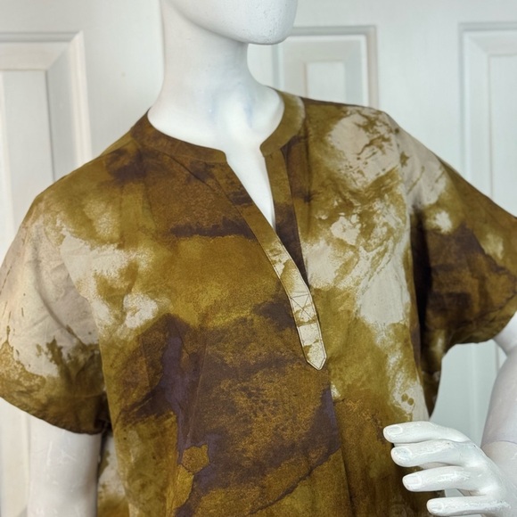 Grade & Gather Blue Gray Splatter Mini Dress S/M - Picture 7 of 16